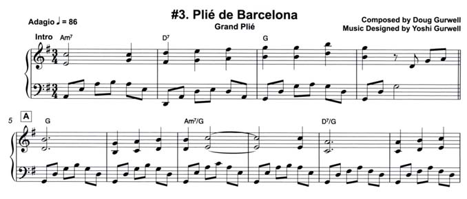 Plie combination from Music for Ballet Lovers Vol 6