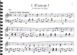 Warm-Up Page 1 - Marina Surgan Live Sheet Music Book